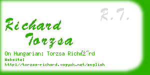 richard torzsa business card